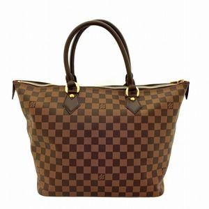 Louis Vuitton Saleya MM Handbag Ebene Brown Large Bag